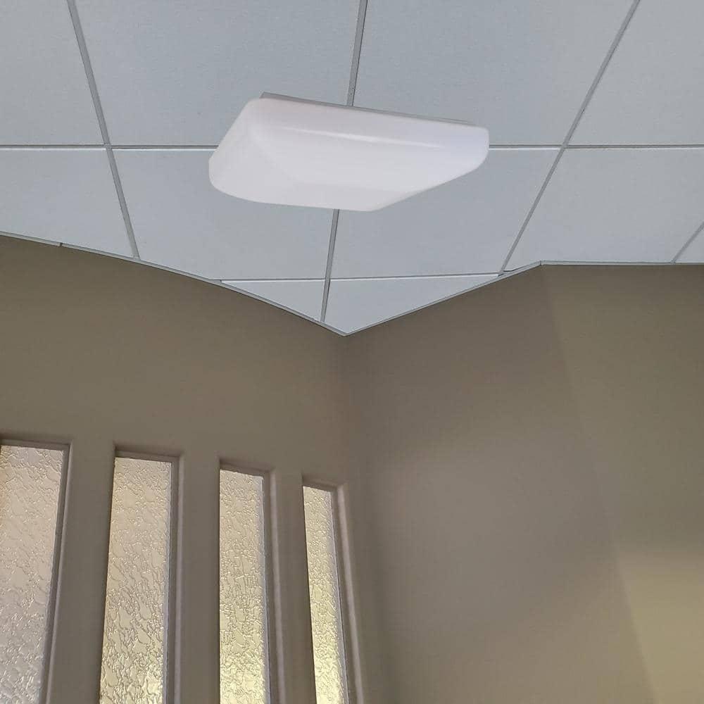 Sleek Edge 14" White LED Energy Star Ceiling Light