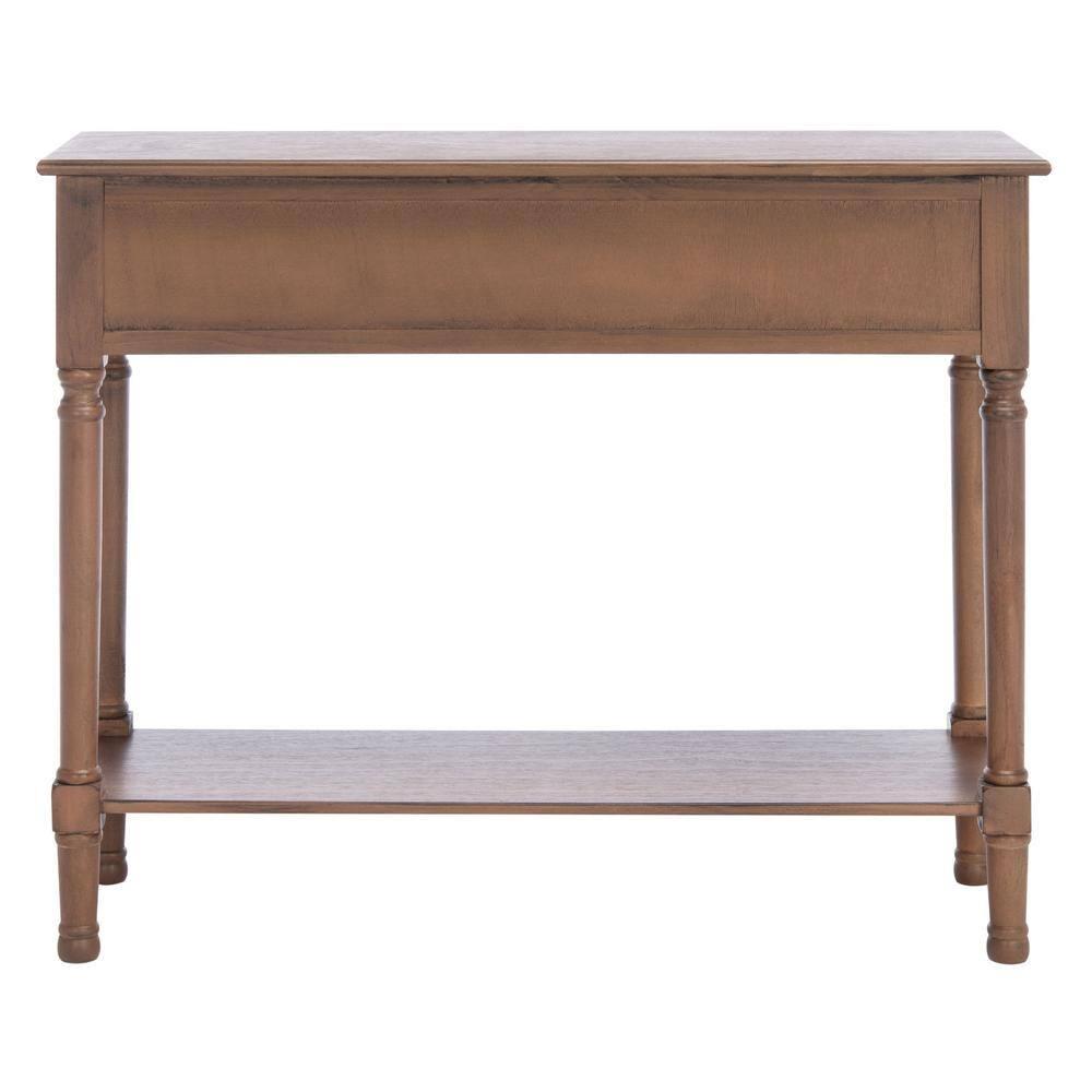 Halton 2 Drawer Console Table - Brown - Safavieh
