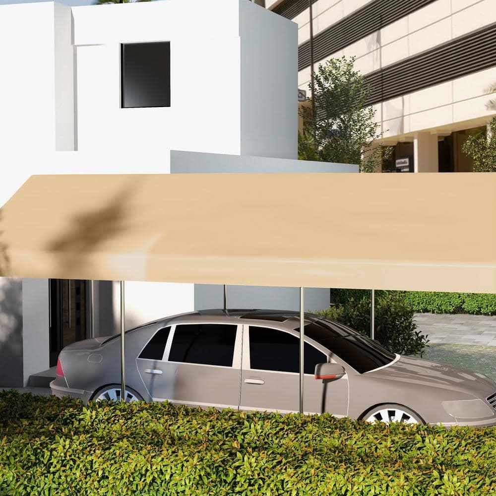 10' x 20' Beige Waterproof UV Protected Carport Canopy Cover