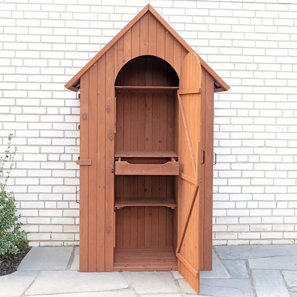 Leisure Season 4 ft. W x 2.5 ft. D Solid Wood Lean-To Storage Shed