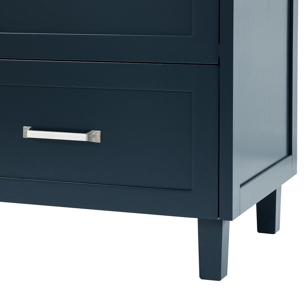 ARIEL Monrow 73 Double Sink Bathroom Vanity with Italian Carrara Marble Top