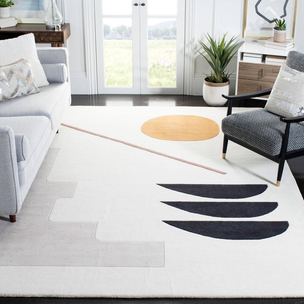 Fifth Avenue FTV115 Hand Tufted Area Rug - Ivory/Brown - 8'x10' - Safavieh.