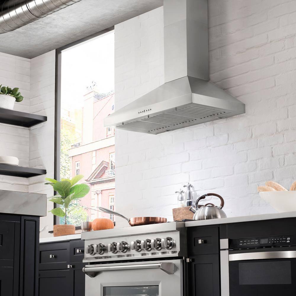 ZLINE 30 in. Convertible Vent Convertible Vent Wall Mount Range Hood in Stainless Steel (KL3-30)