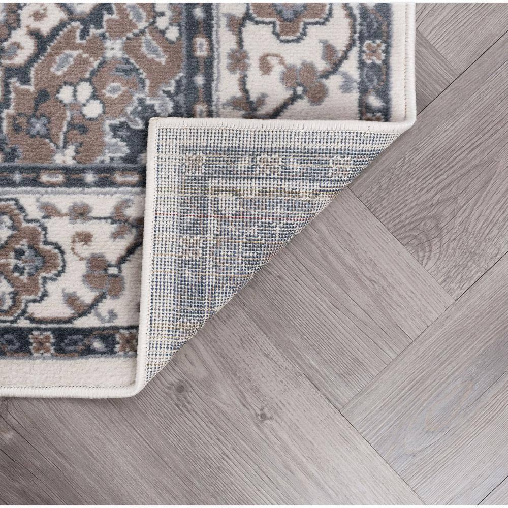 Tayse Madison 5 x 7 (ft) Loomed Polypropylene Cream Rectangular Indoor Floral/Botanical Oriental Area rug