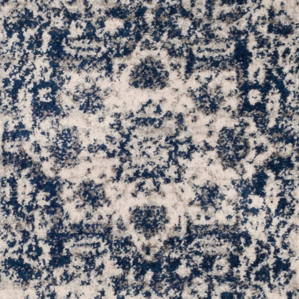 Madison MAD603 Power Loomed Indoor Runner Rug - Cream/Navy - 2'3"x6' - Safavieh