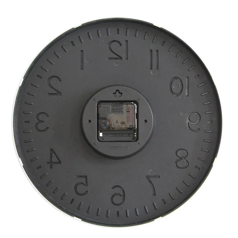 Warkul 12-Inch Wall Clock High-precision Battery Operated Easy-to-Read Silent Non-Ticking Quartz Clock Wall Art Decoration