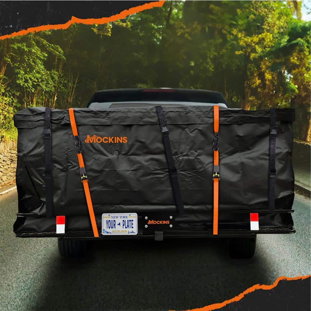 70 in. x 30 in. x 6 in. Foldable Hitch Cargo Carrier with 500 lbs. Capacity - Includes 40 cu. ft. Waterproof Cargo Bag