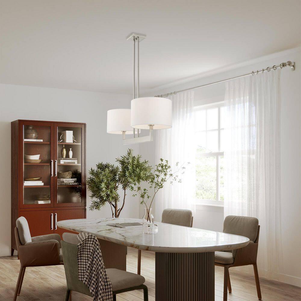 Livex Lighting Hayworth 2 - Light Chandelier in  Brushed Nickel