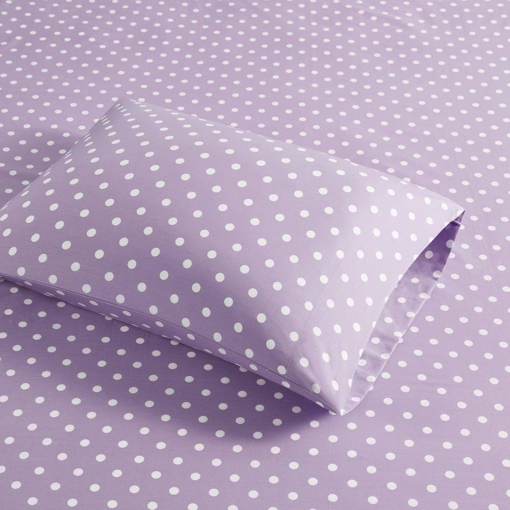 Intelligent Design Polka Dot Polka Dot Printed 100% Cotton Sheet Set