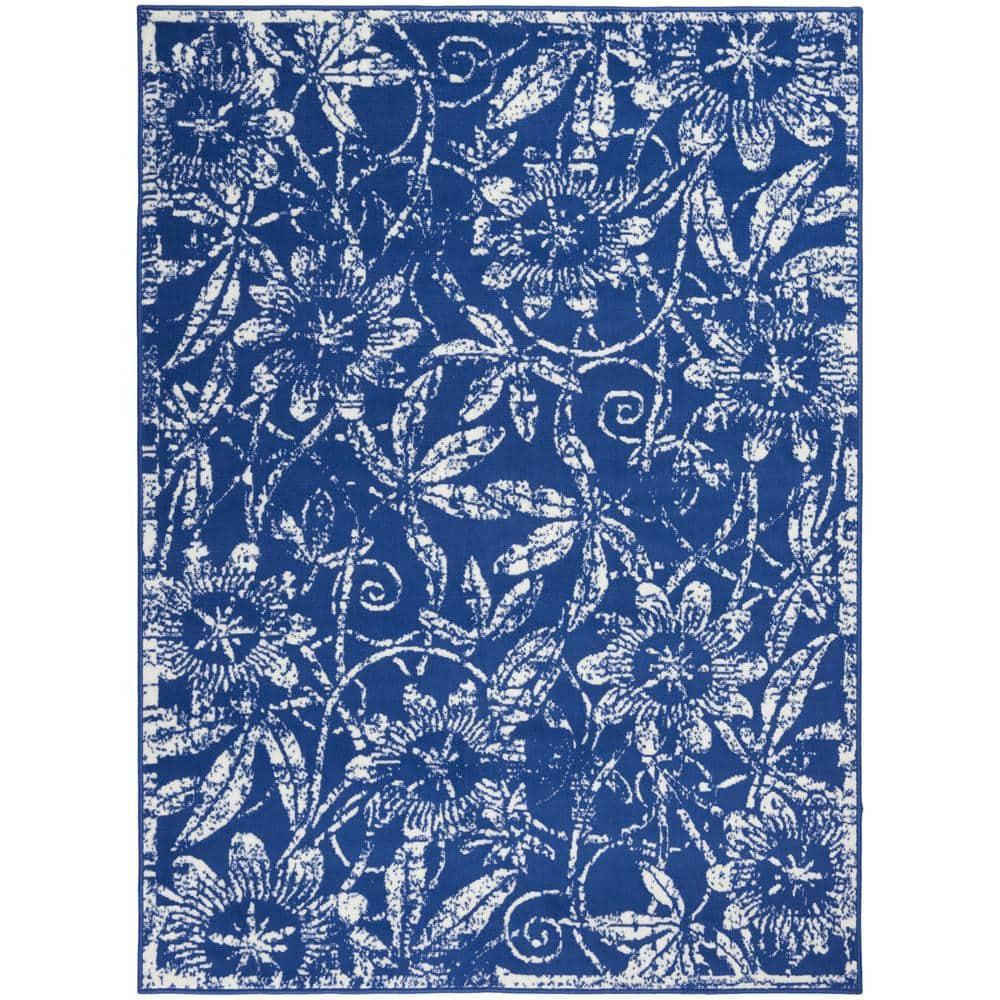 Nourison Whimsicle WHS05 Indoor only Area Rug - Navy 5' x 7'