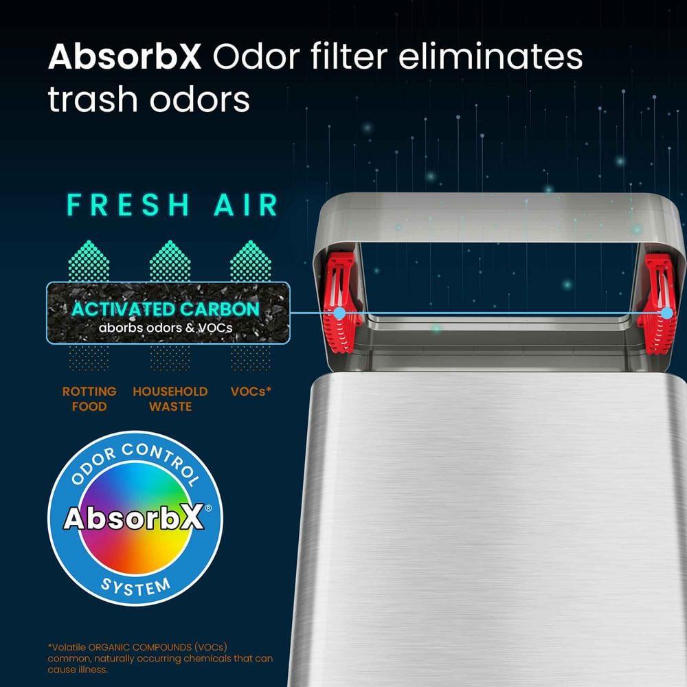 Deodorizer Stainless Steel Trash Can