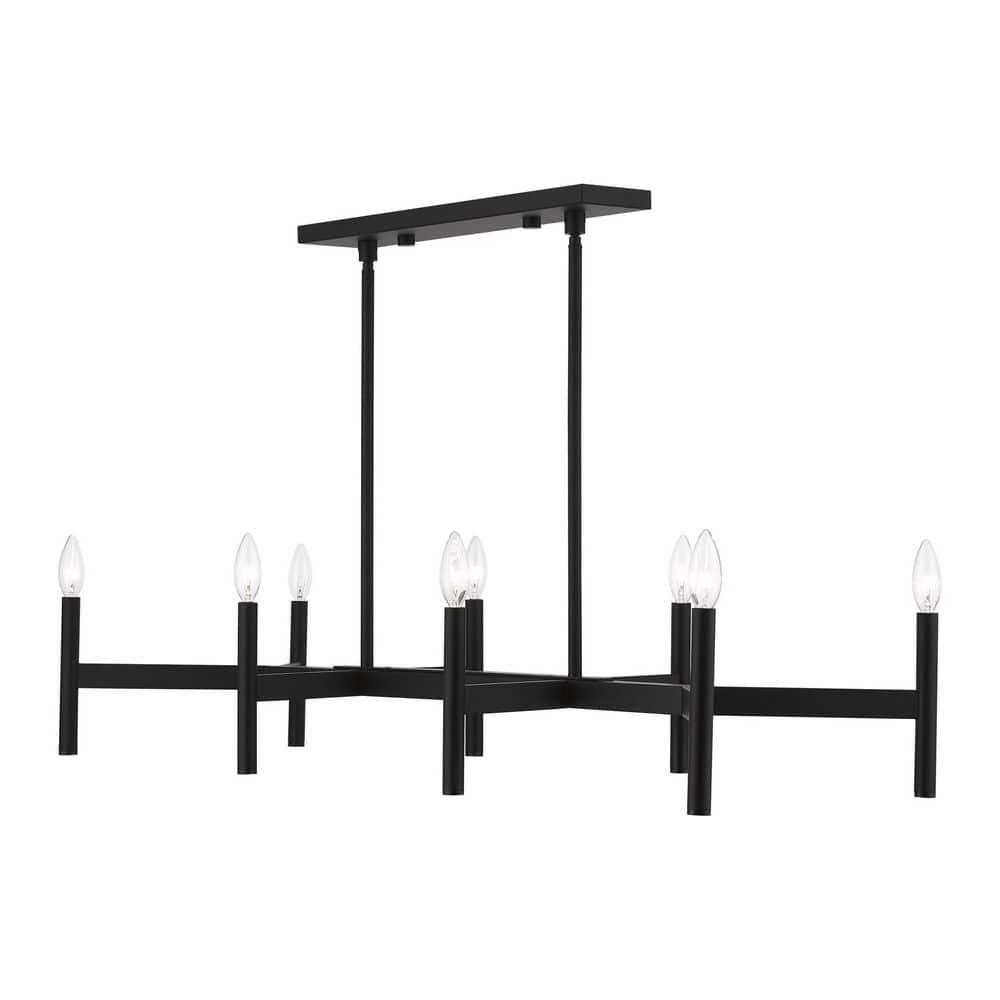 Livex Lighting Copenhagen 8 - Light Chandelier in  Black