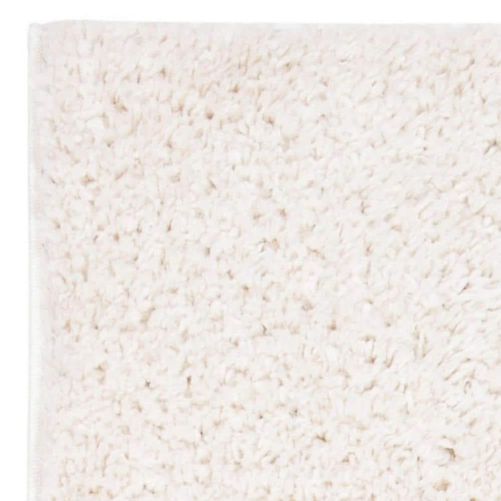 August Shag 900 AUG900 Power Loomed Indoor Runner Rug - Ivory - 2'3"x6' - Safavieh