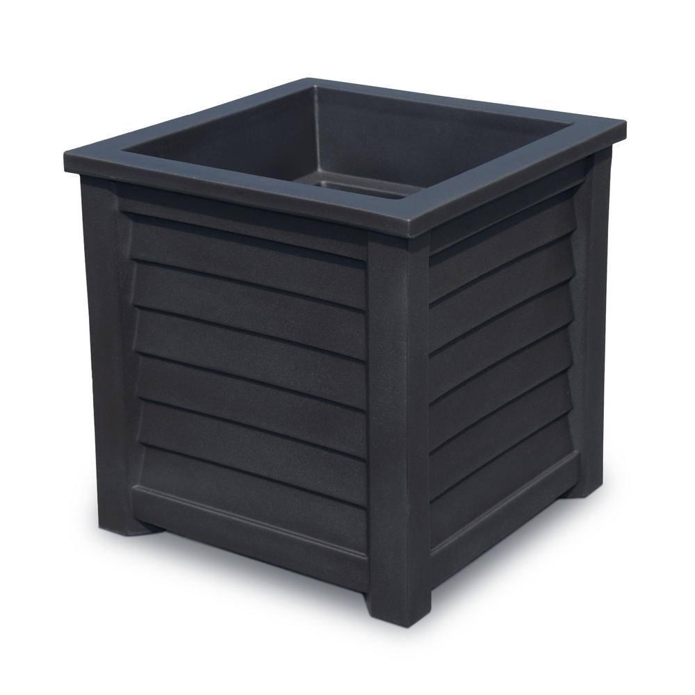 Mayne Inc. Lakeland Square Resin Planter with Water Reservoir