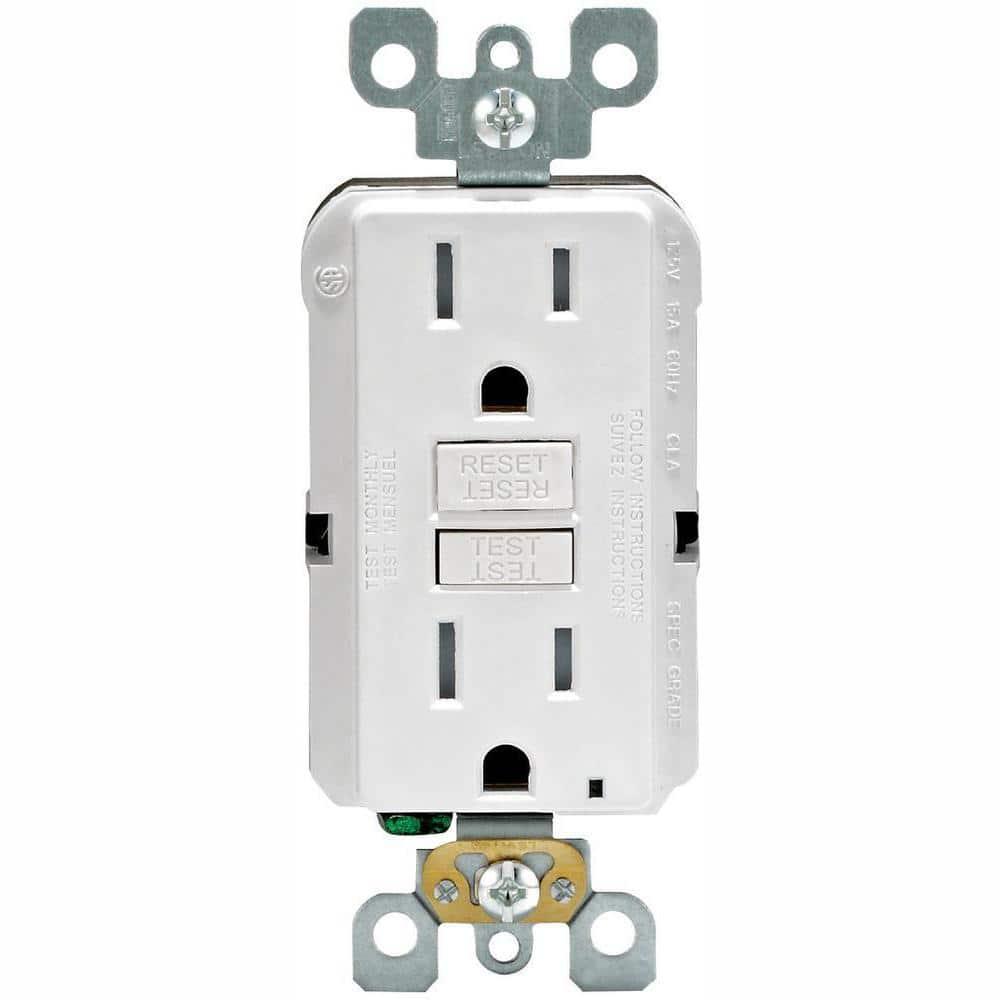 Leviton MODB07L53K42V, 15A 125V White Tamper Resistant GFCI Outlet 4 Piece (Open Box)