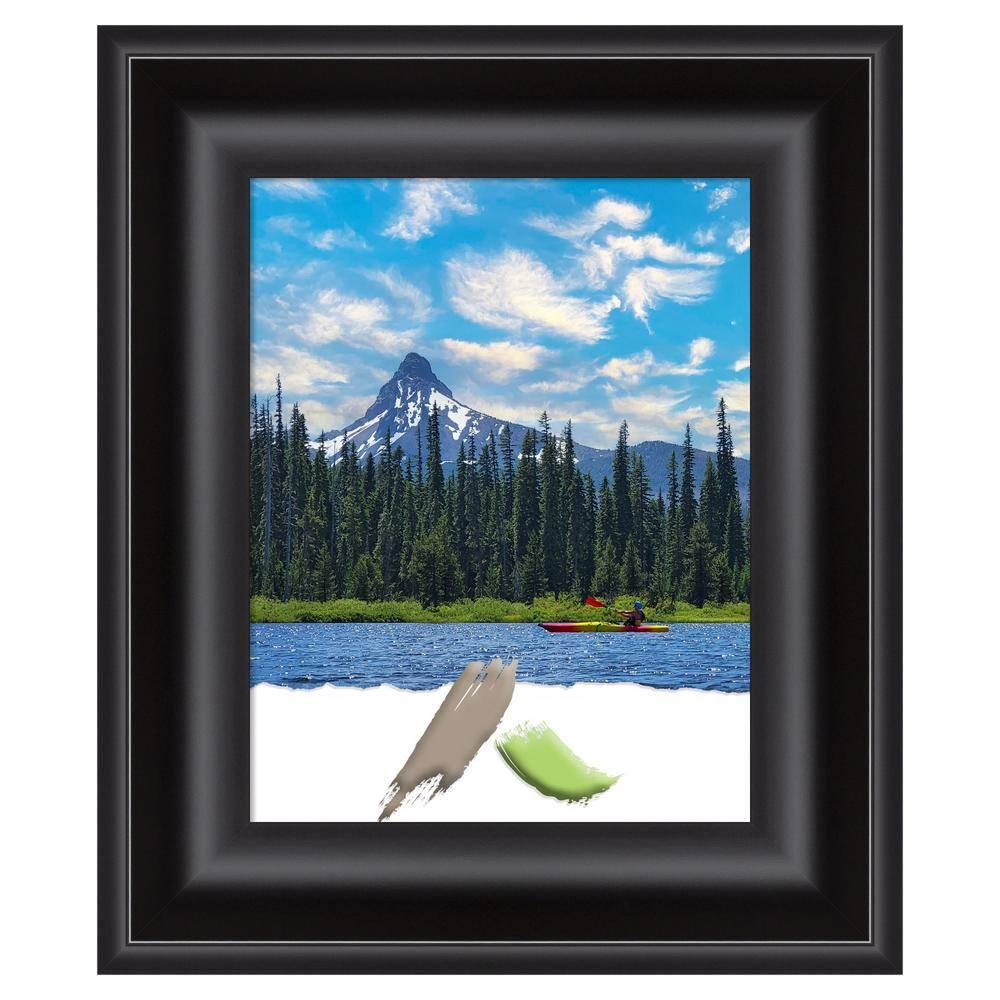 Amanti Art Grand Black Picture Frame Opening Size 11x14 in.