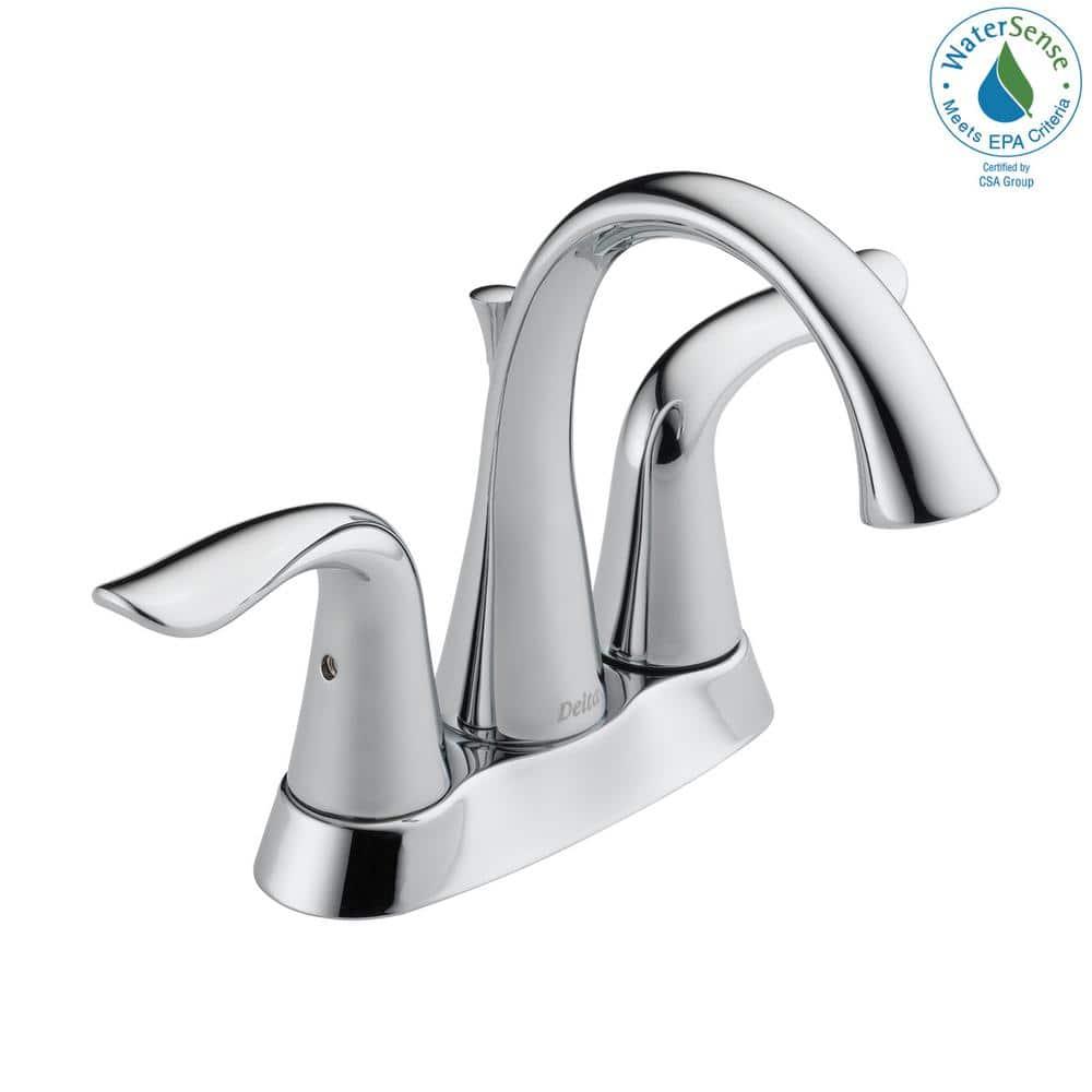 Lahara Centerset Bathroom Faucet with Drain Assembly, 2-handle Bathroom Sink Faucet