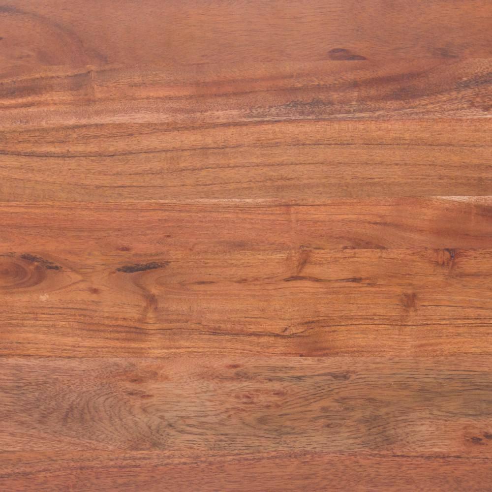 Birch Lane™ Pantai Modern Acacia Wood Dresser or Display Unit With Metal Base, Walnut Brown and Black