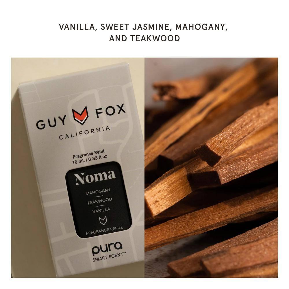 Smart Home Fragrance Diffuser Starter Set - Guy Fox SoHo and Noma Refills - Wi-Fi connected, customizable home scent
