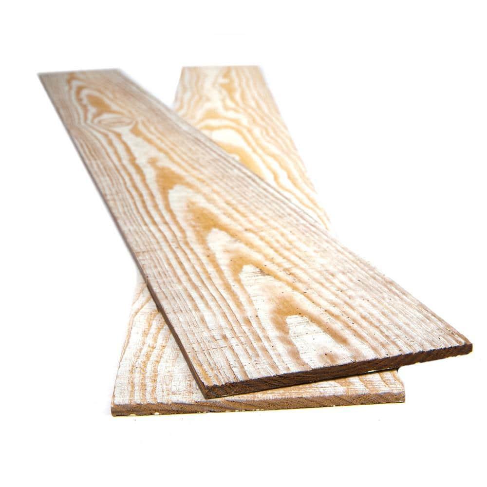 Thermo-Treated 1/4 in. x 5 in. x 4 ft. Barn Wood Wall Planks (10 sq. ft. 6-Pack)