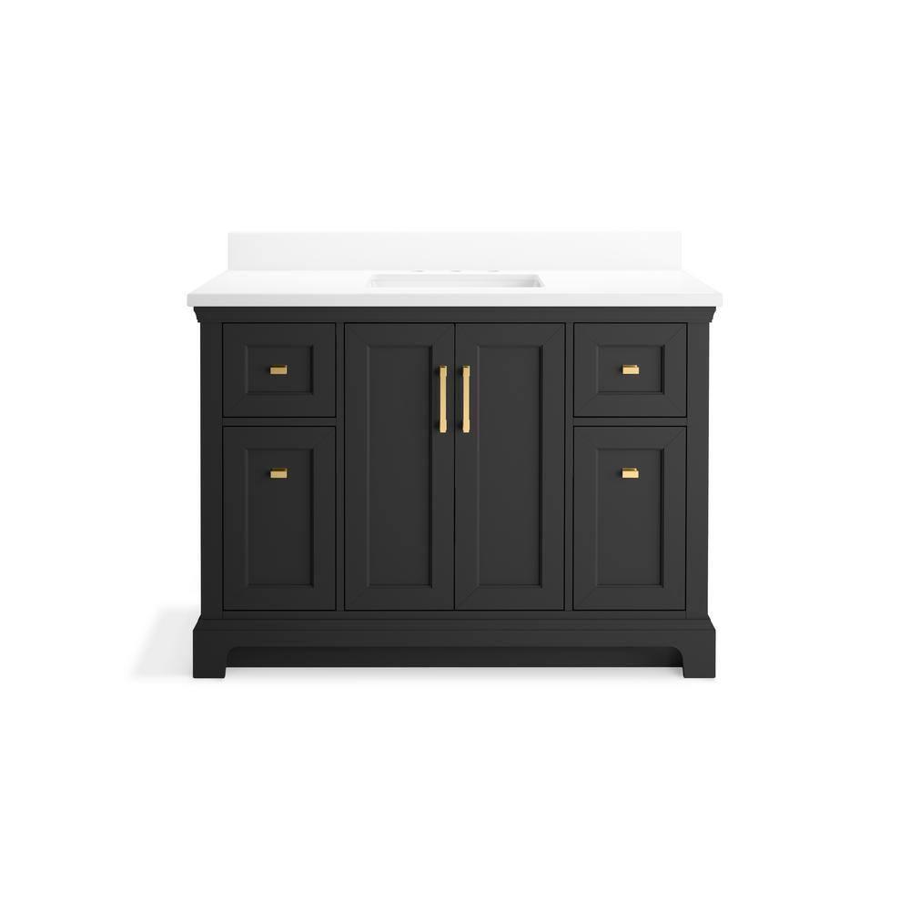 Charlemont 48 In. Bathroom Vanity Cabinet With Sink And Quartz Top
