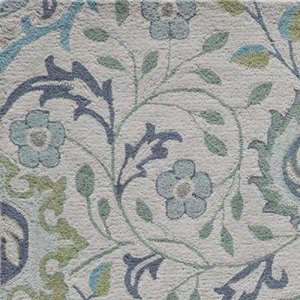 Momeni  Newport Hand Tufted Wool Floral Area Rug Blue 9' x 12' Contains Latex 9' x 12' Indoor,Handmade Living Room,Bedroom,Dining Room