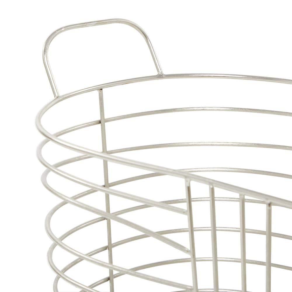 Abbie Metal Basket With Handles - Set of 2