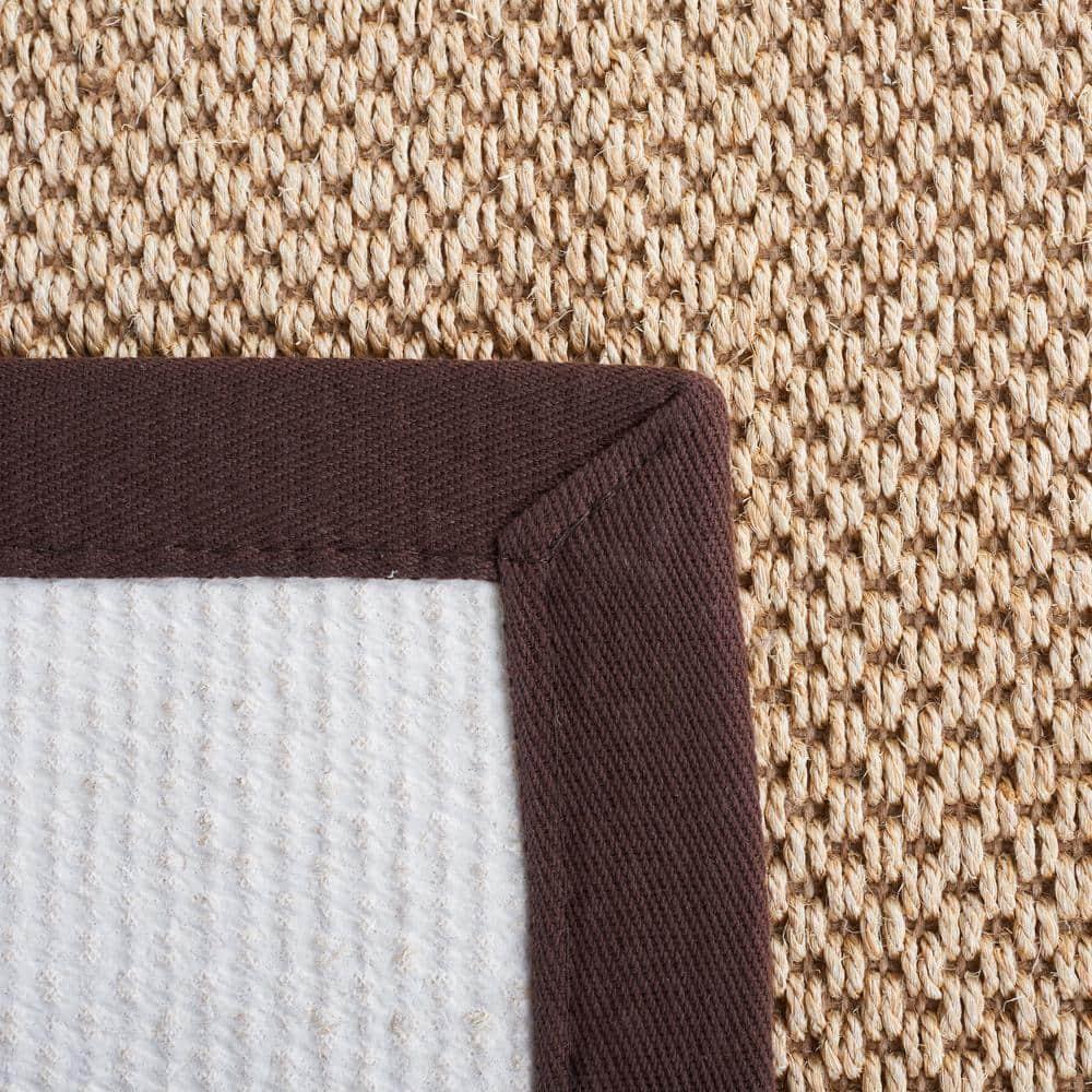 Natural Fiber NF141 Power Loomed Indoor Accent Rug - Maize/Brown - 2'x3' - Safavieh.