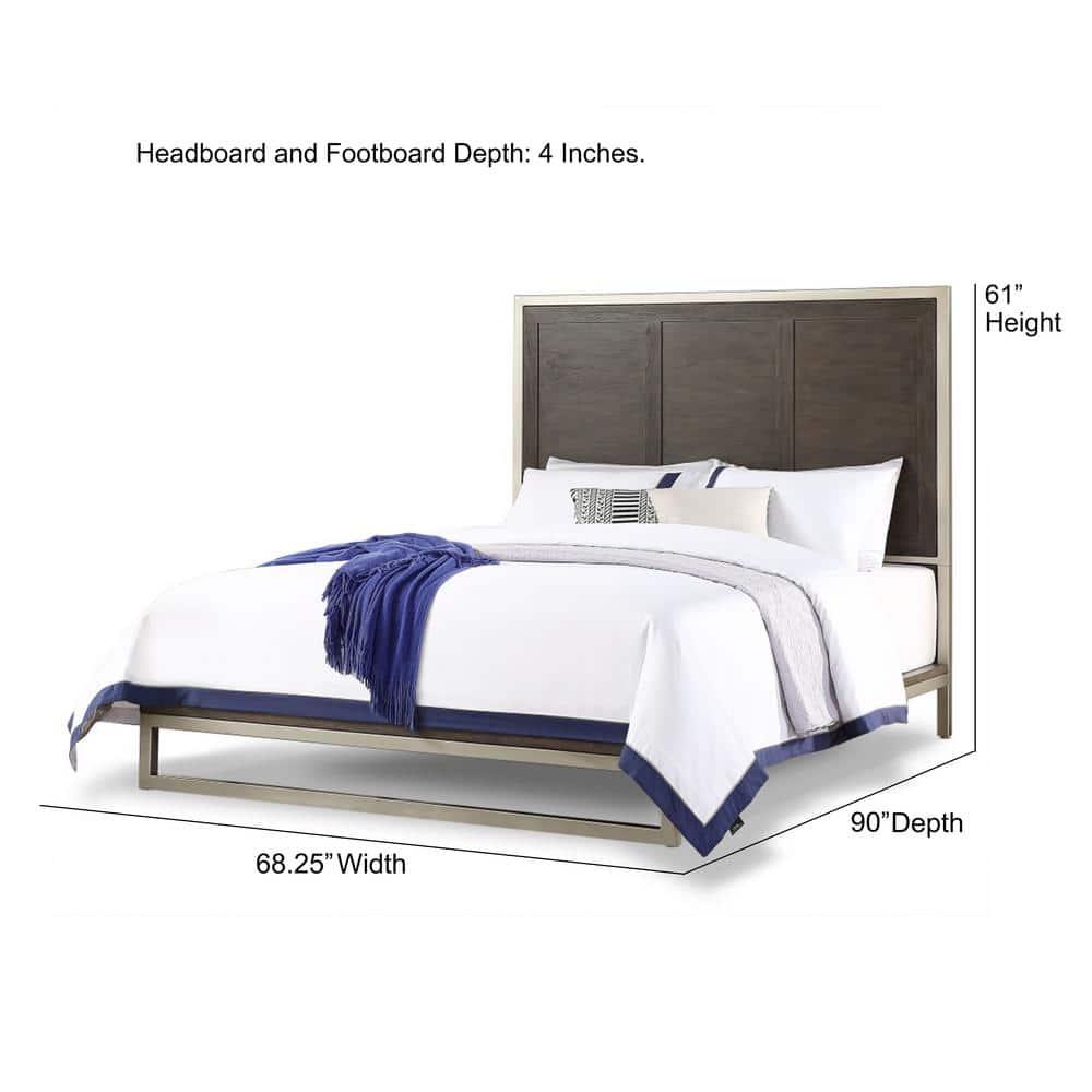 Steve Silver Broomfield Walnut Engineered Wood Queen Platform Bed