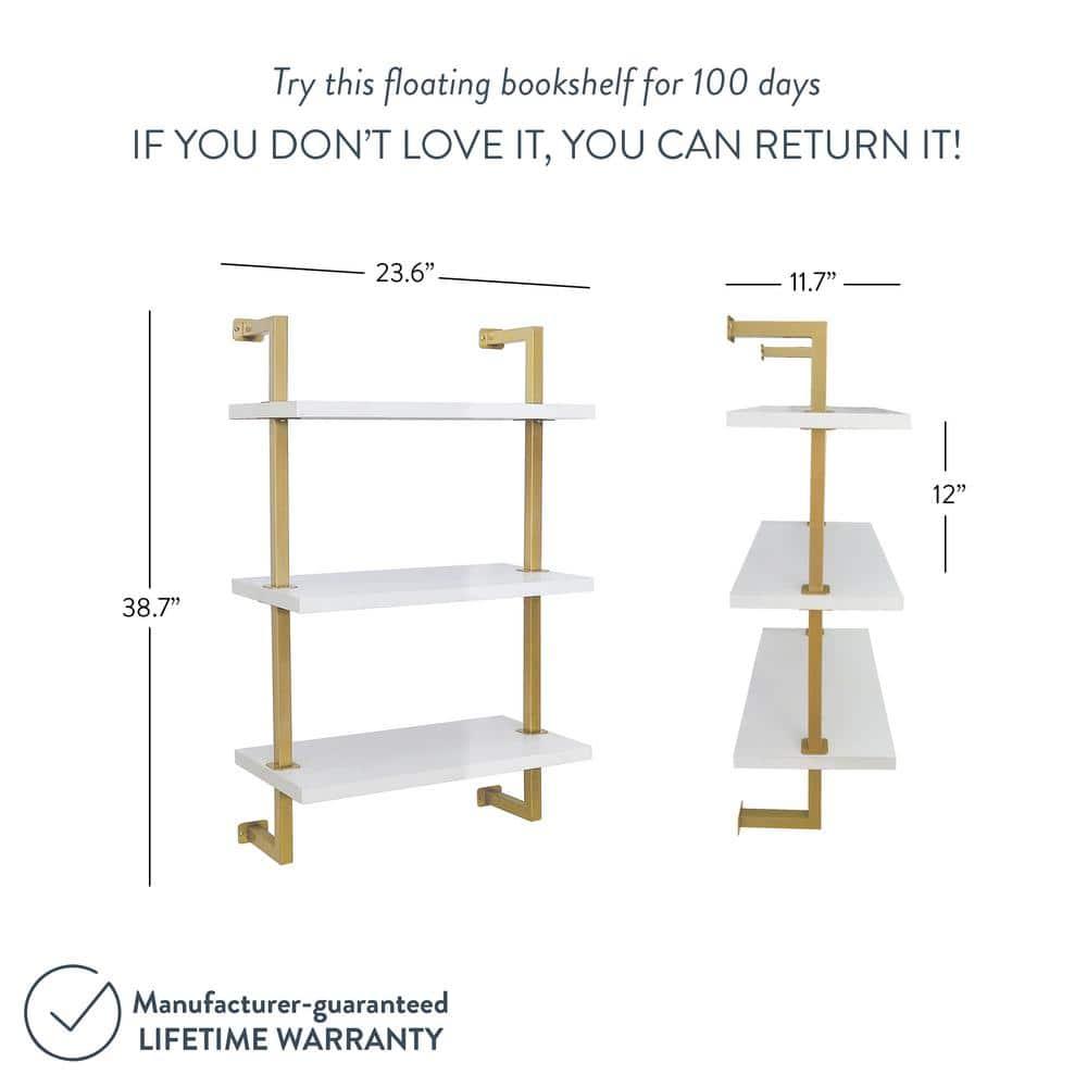 Nathan James Floating Bookcase