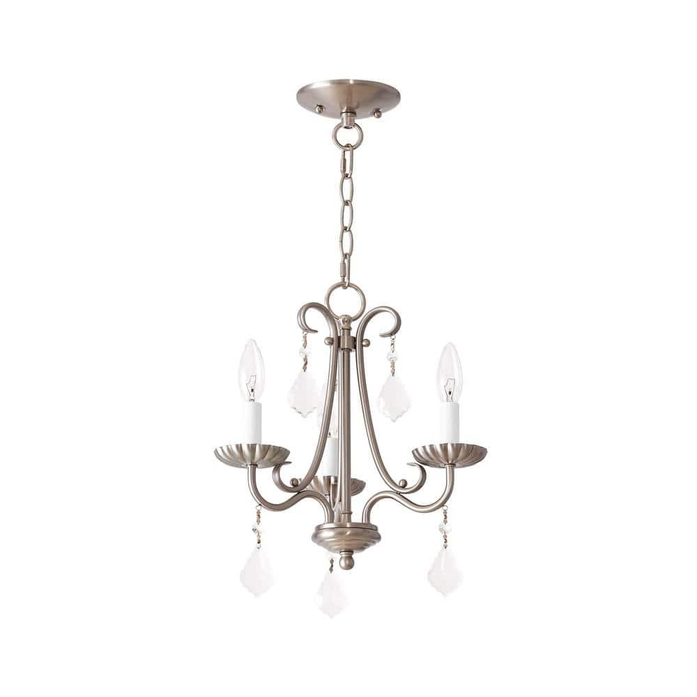 Livex Lighting Daphne 3 - Light Chandelier in  Brushed Nickel