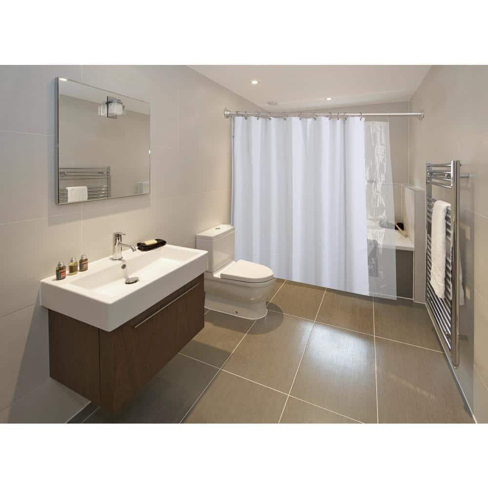 72'' Straight Tension Shower Curtain Rod & Hook Set