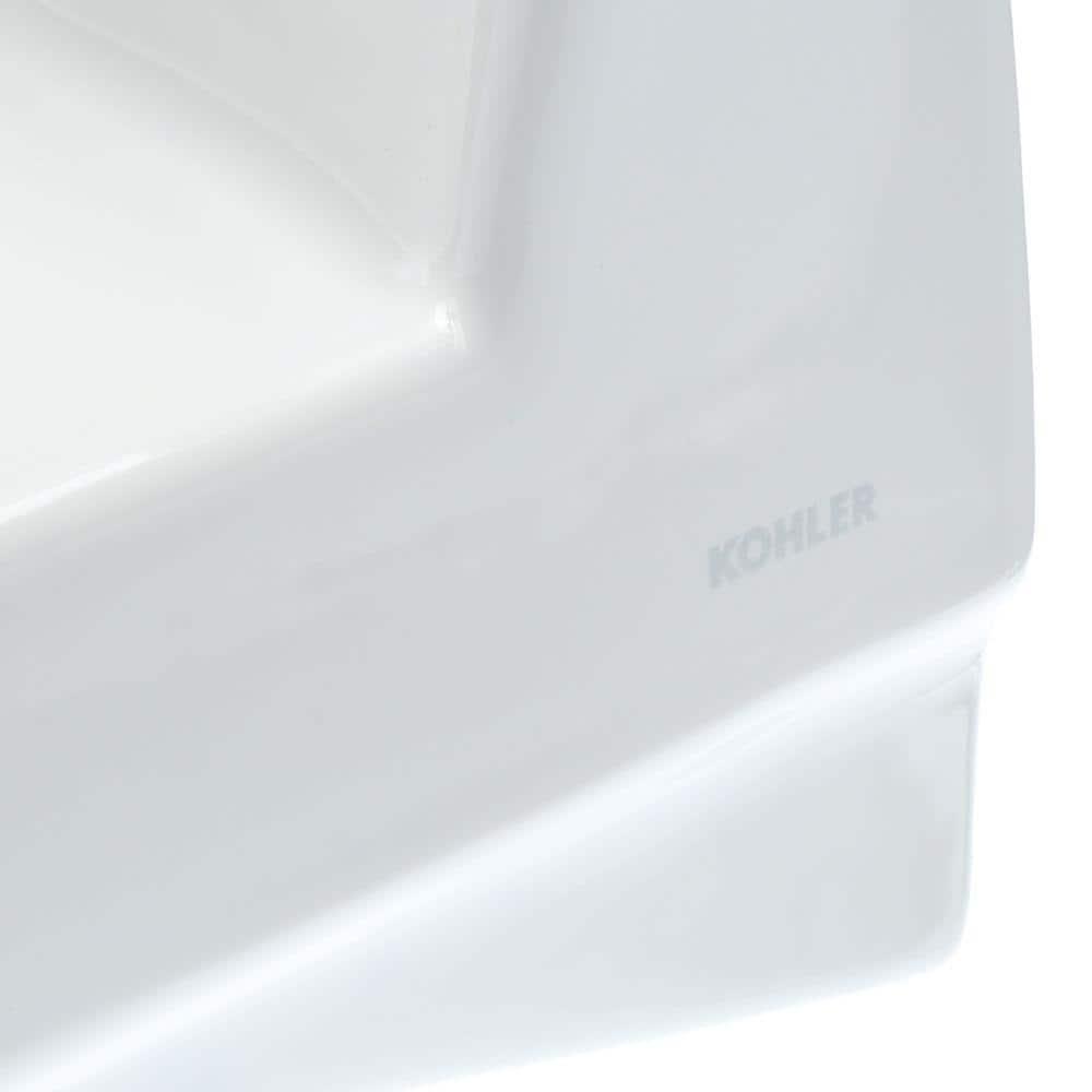 Greenwich Vitreous China Rectangular Wall Mount Bathroom Sink with Overflow
