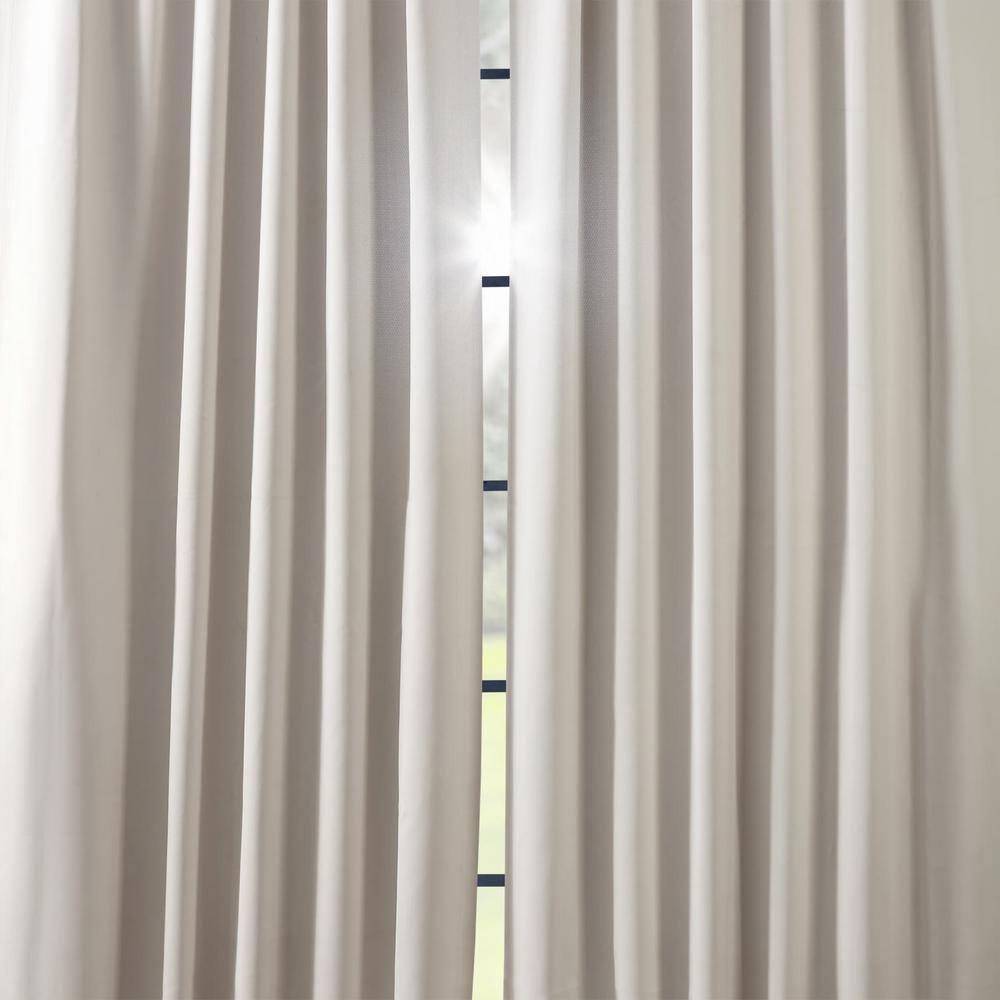 Half Price Drapes Alabaster Beige Room Darkening Curtains for Bedroom (1 Panel), 50W X 96L
