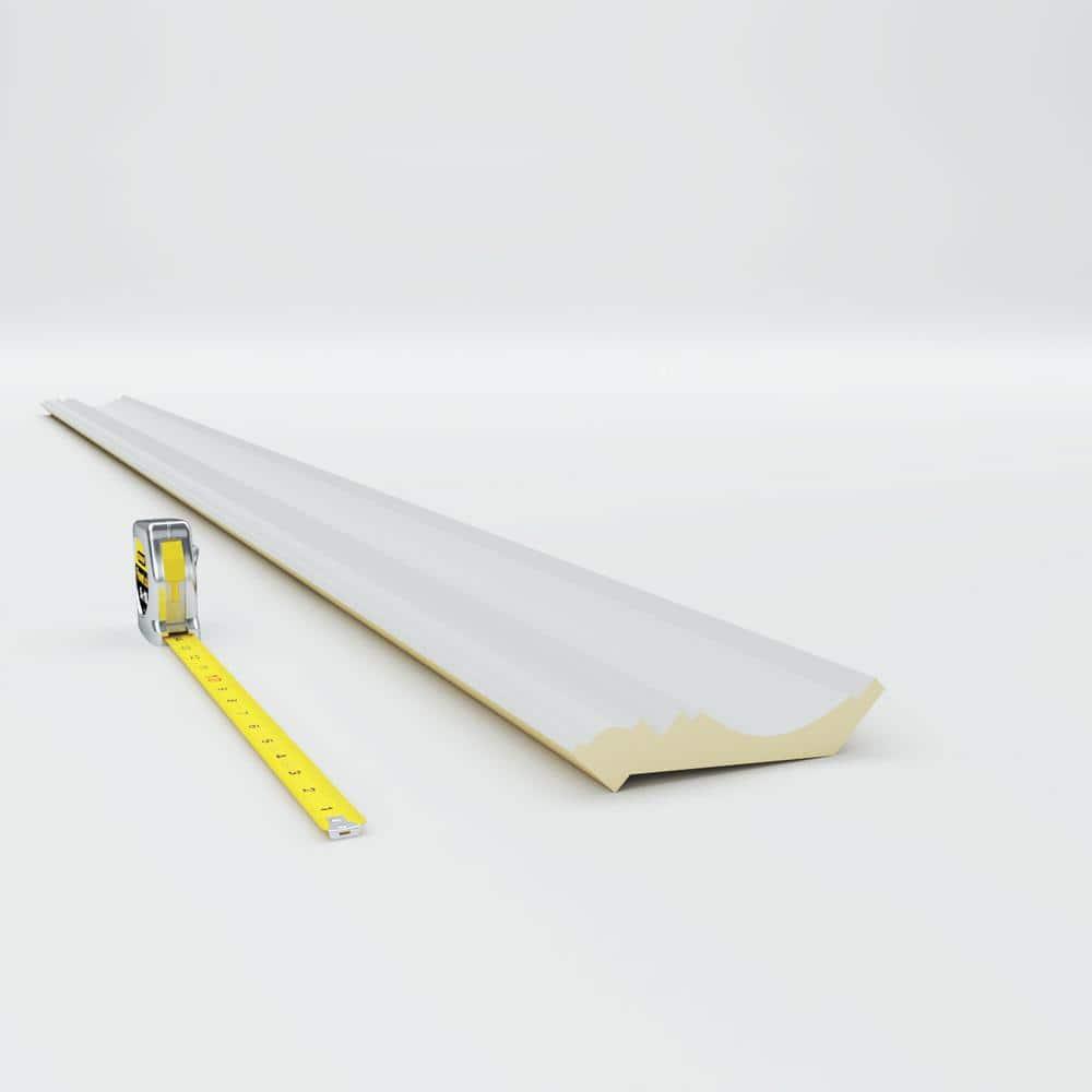 Ekena Millwork SAMPLE - Endurathane Ashford Crown Moulding, 3 1/8"H x 3 1/8"P x 5"F x 12"L, Primed