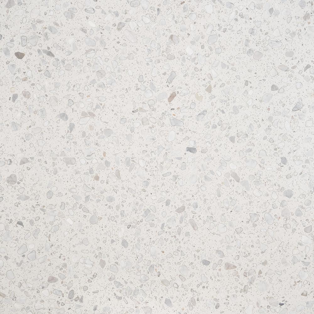 Terra Italia 23.62 in. x 23.62 in. Honed Terrazzo Floor and Wall Tile (3.87 Sq. Ft. / Each)