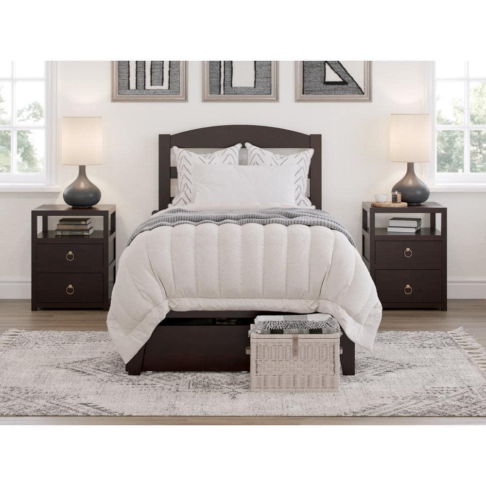 AFI Furnishings Warren Platform Bed T with Drawers ES