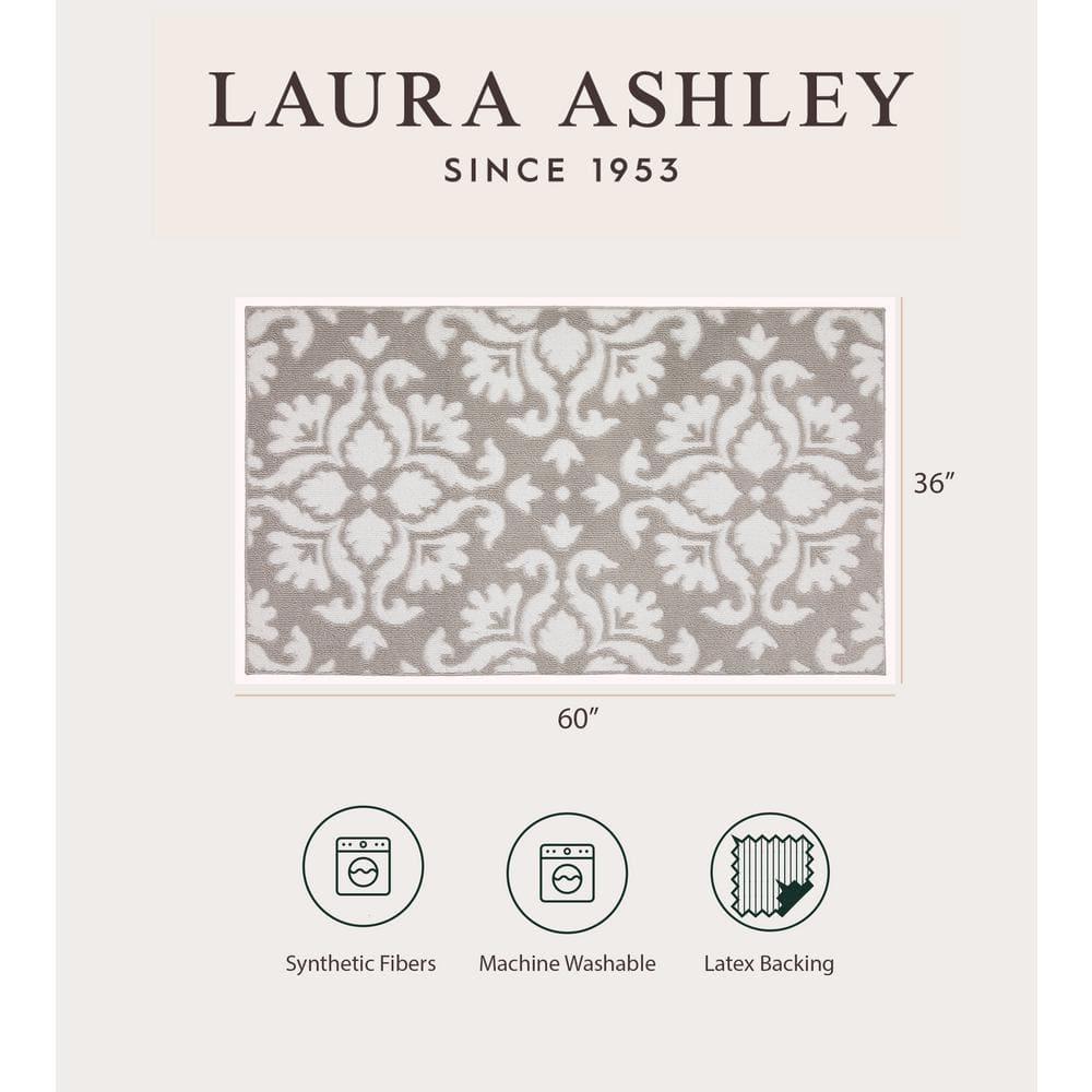 Laura Ashley Laura Ashley Mayhew Light Gray/White Area Rug