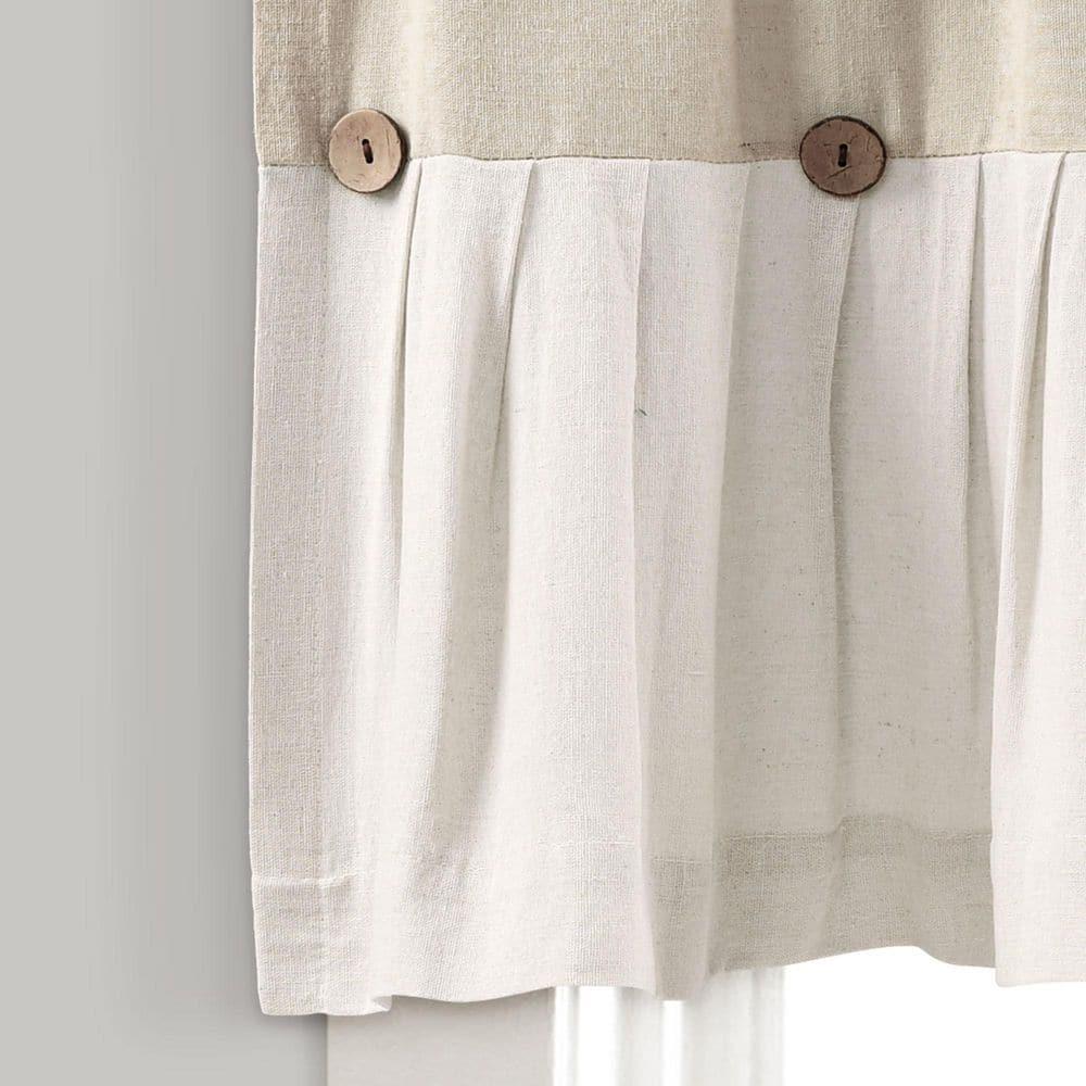 Lush Decor Linen Tailored Window Valance