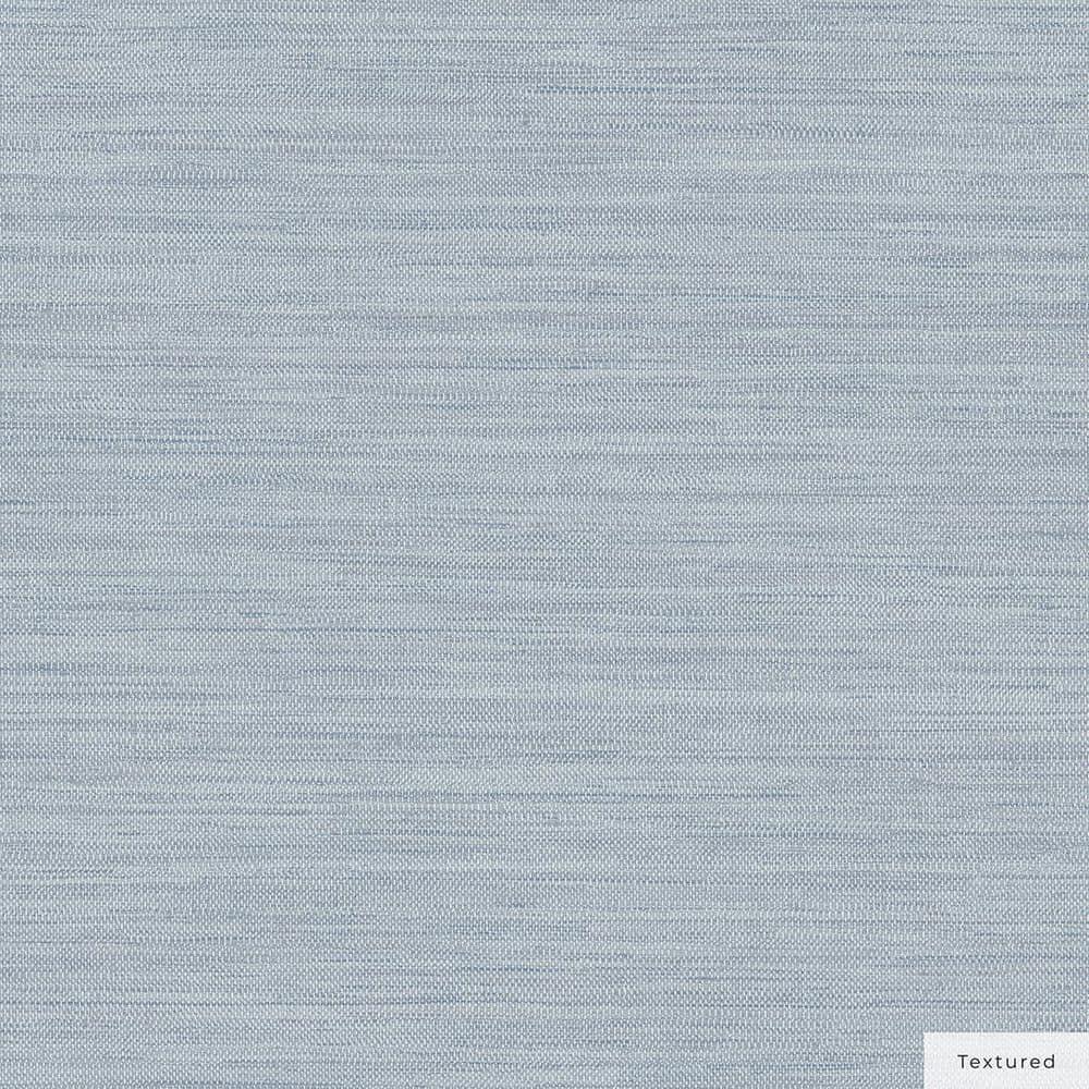 Tempaper & Co.® Faux Horizontal Grasscloth Removable Peel and Stick Wallpaper, Textured Blue, 28 sq. ft.: Vinyl, Prepasted, Abstract Pattern