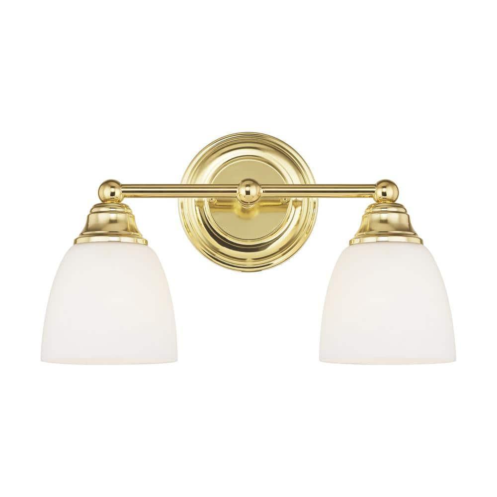 Livex Lighting Somerville 2 - Light Vanity in  Polished Brass
