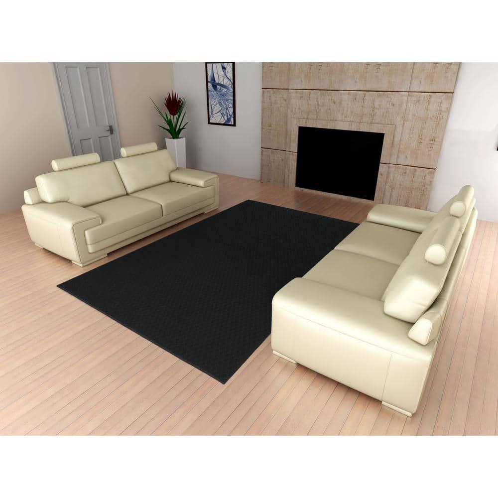 Garland Rug Town Square Black Indoor Area Rug, 8' x 10'