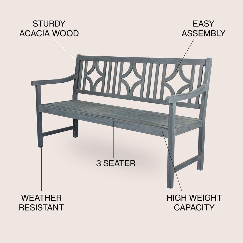 Red Barrel Studio® Babson Acacia Outdoor Bench