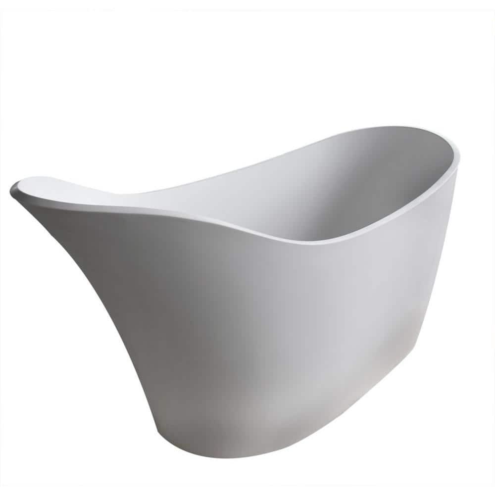 Alto 67'' x 30'' Freestanding Soaking Solid Surface Bathtub