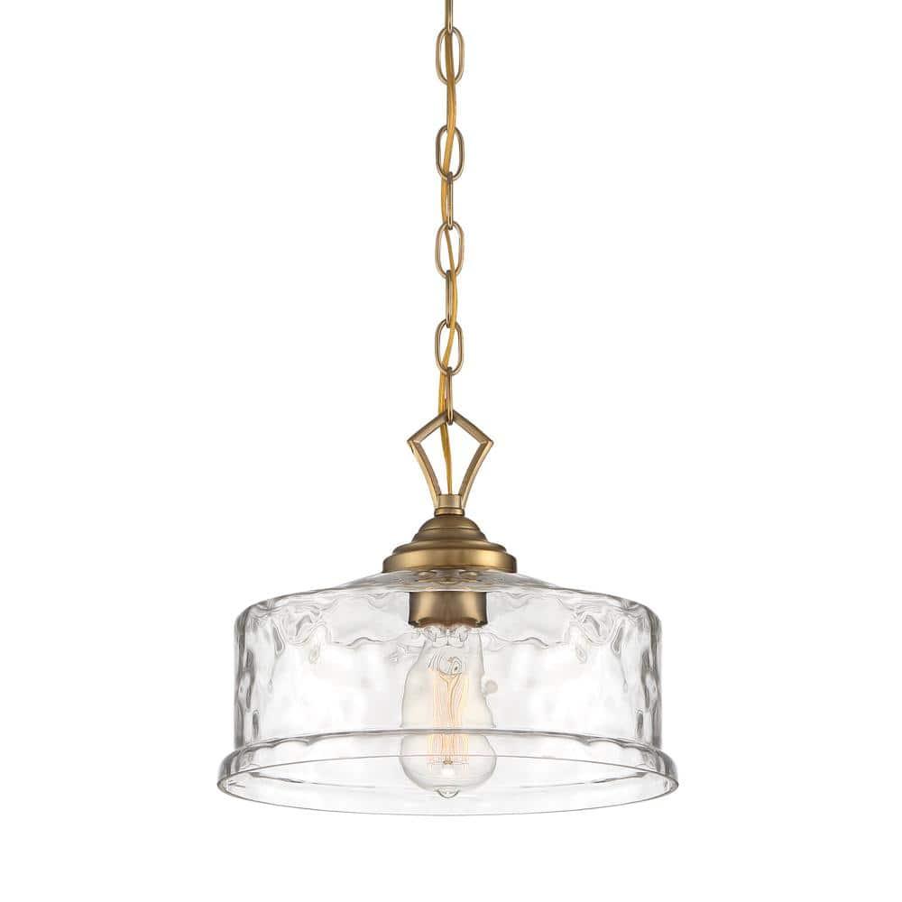 Designers Fountain - Drake - One Light Down Pendant-Brushed Gold Finish