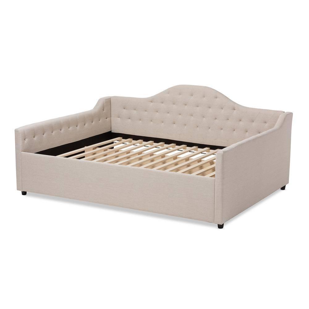 Baxton Studio Eliza Modern and Contemporary Fabric Upholstered Daybed