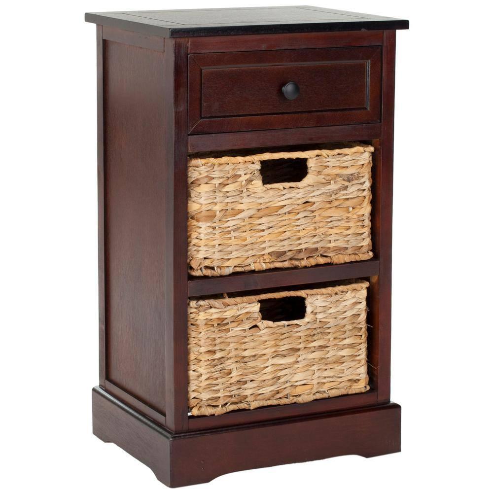 Carrie Side Table - Dark Cherry - Safavieh