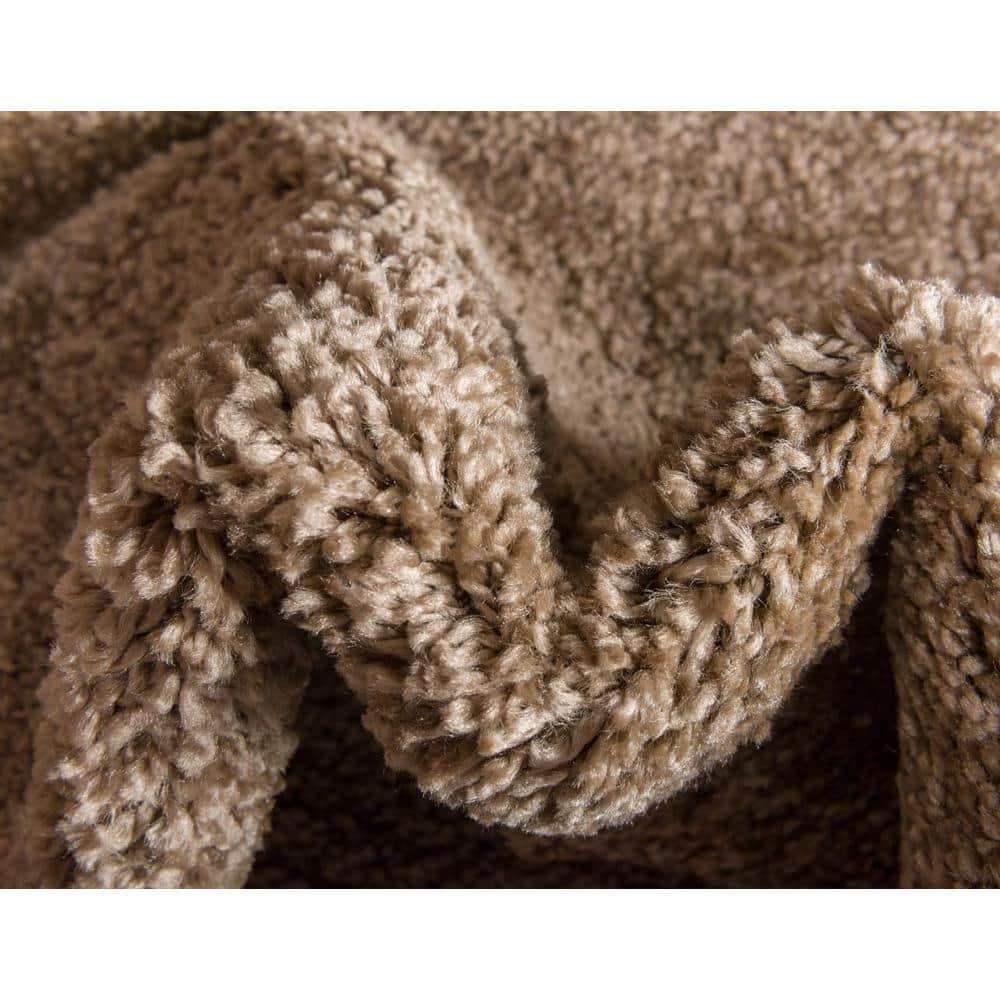 Unique Loom 5' 0 x 7' 7 Solo Calabasas Light Brown Area Rug
