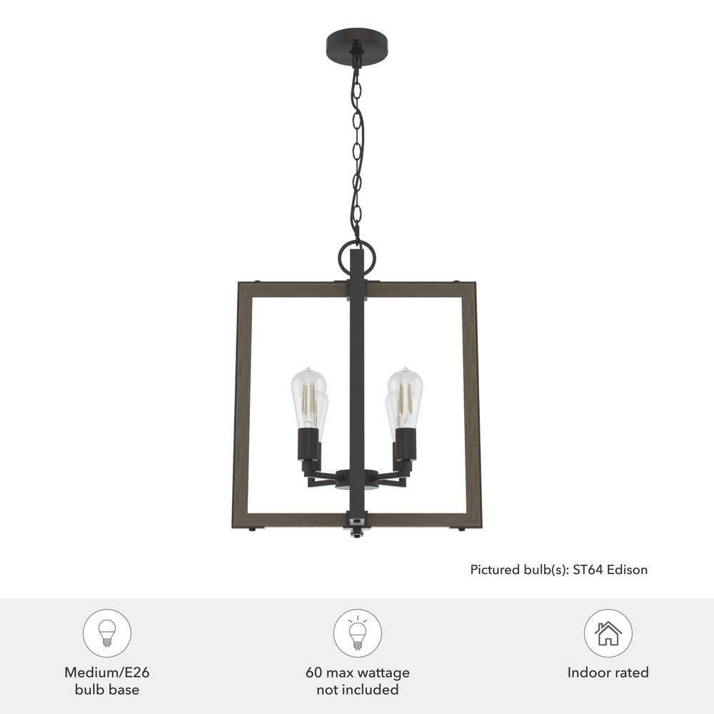 Hunter Fan Woodburn 4 Light 18 Inch Pendant Ceiling Light Fixture