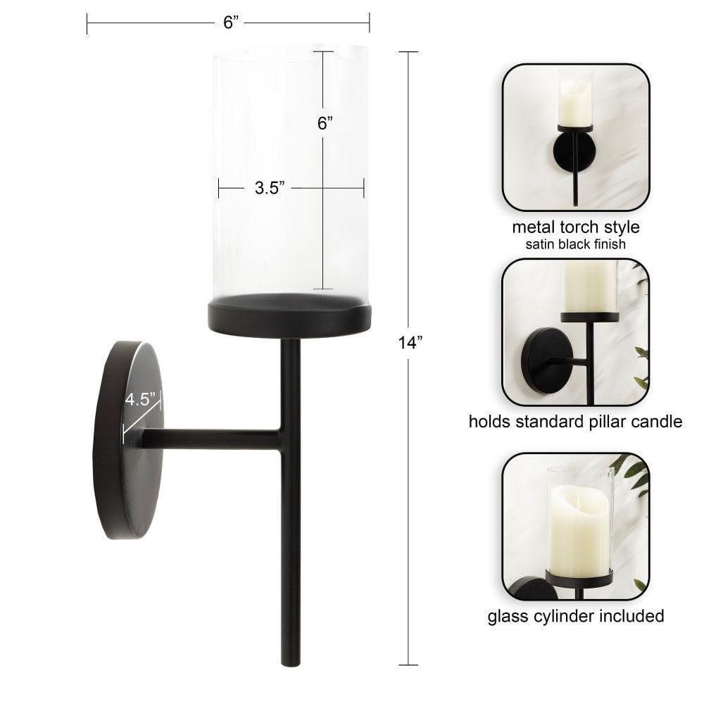 Kate and Laurel Blaise 14.0'' H Metal Wall Wall Sconce